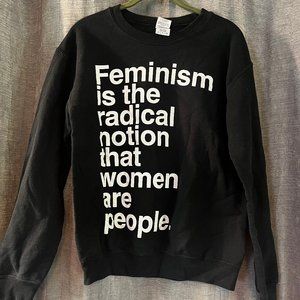 Feminism Crew neck sweatshirt black